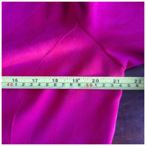 Conrad C SZ 12 Hot Pink Faux Suede Zip Up Women's Jacket - Picture 11 of 13